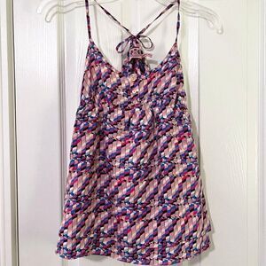 Juicy Couture Strappy Silk Tiered Top  Size 0
